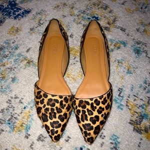 Jcrew leopard print flats